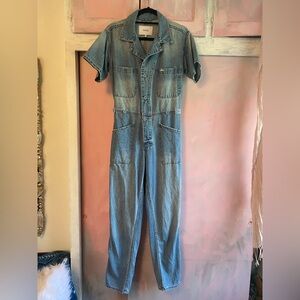 Pistola Light Blue Denim Jumpsuit